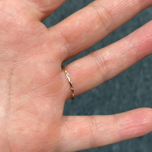 New 14K yellow Gold CZ Cuban Band - Picture 6 of 12